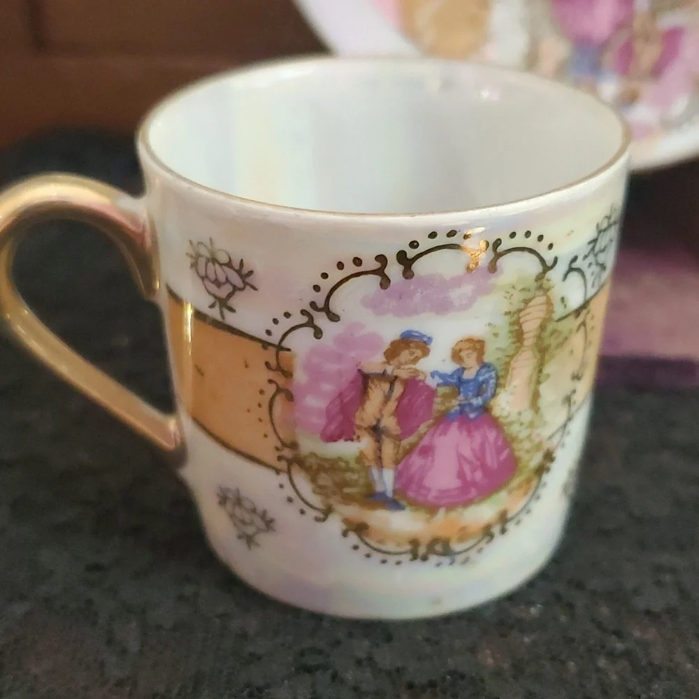 Vintage‎ Inarco Mini Tea Cup & Saucer Made in Japan